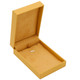 Earring Pendant Charm Box Features a Suede Interior with Matching Butterscotch Colored Matte Exterior - 12pcs per pack