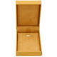 Earring Pendant Charm Box Features a Suede Interior with Matching Butterscotch Colored Matte Exterior - 12pcs per pack