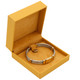 Bangle Bracelet Box Features a Suede Interior with Matching Butterscotch Colored Matte Exterior - 12pcs per pack