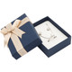 Premium Two Piece Pendant-Ring-Earring Combination Box with a Satin Bow Tie ~ 18 Pieces Per Pack