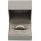 Ring Box Features a Gray Suede Interior with Matching Gray Matte Exterior - 12pcs per pack