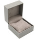 Watch Box with Pillow Features a Gray Suede Interior with Matching Gray Matte Exterior - 12pcs per pack