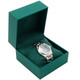 Watch Box Features an Emerald Suede Interior with Matching Green Matte Exterior - 12pcs per pack