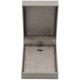 Earring Pendant Charm Box Features a Gray Suede Interior with Matching Gray Matte Exterior - 12pcs per pack