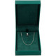 Earring Pendant Charm Box Features an Emerald Suede Interior with Matching Green Matte Exterior - 12pcs per pack