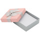Universal Bow Tie Gift Box Features a Pink Pattered Finish and Can a Hold Pair of Earrings, Necklace, Ring, Bangle - Sold in Packs of 24 pcs