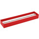 Bracelet Box with a Red Exterior and a Shiny Gold Bow-Tie - 12 Pieces Per Pack