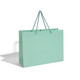 Large Vogue Size Paper Tote Gift Bag with Matching Rope Handle in Tiffany Style Blue - 13"x 10"- 20 Pieces Per Pack
