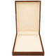 Large Glossy Kona Wood Necklace Box with Beige Velvet Interior - WN11-64