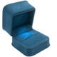 LED Lighted Ring Box with Plush Leatherette Exterior