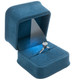 LED Lighted Ring Box with Plush Leatherette Exterior