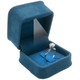 LED Lighted Ring Box with clip features a Plush Leatherette Exterior
