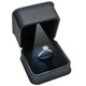 LED Lighted Ring Box Features Plush Black Leatherette Exterior