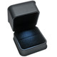 LED Lighted Ring Box Features Plush Black Leatherette Exterior