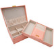 Personal Jewelry Box Storage Organizer - 9"x 6 7/8"x 3 1/8"H - Choose a Color