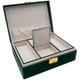 Personal Jewelry Box Storage Organizer - 9"x 6 7/8"x 3 1/8"H - Choose a Color