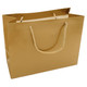 Paper Tote Gift Bag with Gold Glossy Finish and Satin Rope Handles - 20 Pieces per Pack - Choose a Size