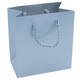 Paper Tote Gift Bag Silver with Satin Rope Handles - 20 Pieces per Pack - Choose a Size