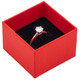 Red Premium Two Piece Ring Box with a Satin Bow Tie ~ 24 Pieces Per Pack