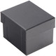 Black Luxury Leatherette Ring Box – Elegant Jewelry Gift Case for Engagement or Wedding Rings (RCR5-BK)