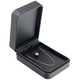 Black Leatherette Necklace and Pendant Box – Luxury Jewelry Box with Chain Holder and Pendant Hook - (RCE9-BK)
