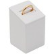 White Faux Leather Ring Display - Jewelry Stand for Showcases - Choose Your Height