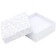 All-In-One Jewelry Gift Box for Necklace, Pendant, Earrings and Ring - White Paper Box with Velvet Interior - 12 Pieces Per Pack