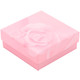 All-In-One Jewelry Gift Box for Necklace, Pendant, Earrings and Ring - Pink Rose Paper Box with Velvet Interior - 12 Pieces Per Pack