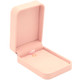 Blush Pink Luxury Necklace and Pendant Box – Soft Touch Jewelry Box with Reversible Insert and Pendant Hook - (RCE9-PK)
