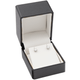 Black Textured Earring Jewelry Box with Ribbon Packer – Elegant Retail Display Box (JFE3-BK)