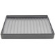 Steel Grey & Black Tennis Bracelet Display Tray – Holds 14 Bracelets | Stackable Jewelry Showcase Tray