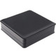 LED Lighted Black Faux Leather Necklace Jewelry Box – Illuminated Necklace Presentation Box with Black Outer Packer