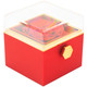 Rotating Rose Jewelry Box Gift Set with Velvet Insert, Outer Box & Matching Tote Bag