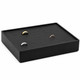 Black Faux Leather Stackable Ring Display Tray – Holds 35 Rings – 8 7/8" x 7 1/8"