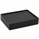 Black Faux Leather Stackable Ring Display Tray – Holds 35 Rings – 8 7/8" x 7 1/8"