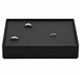 Black Faux Leather Stackable Ring Display Tray – Holds 35 Rings – 8 7/8" x 7 1/8"