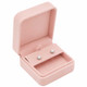 Blush Pink Luxury Microfiber Earring Jewelry Box with Outer Packer