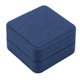 Matte Blue Luxury Microfiber Earring Jewelry Box with Outer Packer