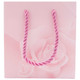 Pink Rose Print Paper Jewelry Gift Bags with Rope Handles – 5 Sizes - 20pcs Per Pack
