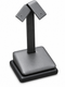 Steel Grey & Black Faux Leather Single-Pair Earring Display Stand (F35-22-SG)