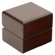 Glossy Kona Wood Ring Box with Beige Velvet Interior - WR3-64