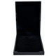 Large Glossy Blackwood Necklace Box with Black Velvet Interior - WN11-BK