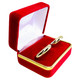 Velvet Double Ring Box with Gold Trim, 2 3/8” x 2” x 1 1/2” (Choose from various Color)