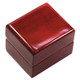 Veneer Premium  Rosewood Earring Box w/ Faux Leather Interior, 2 1/4” x 2” x 1 3/4”  (WE3-RW)