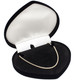 Heart Shaped Necklace Box Soft Flocked Velour, 6 1/2” x 6” x 1 3/8”, Available in Red or Black ~ Sold 12 Pieces Per Pack, $8.00 per piece