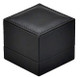 Lighted Ring Box with Black Faux Leather Finish