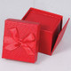 Premium Ribbon Ring Box, Choose from various Colors. 2.13" x 2.5" x 2"H (JFR3-Color)