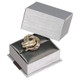 Steel Grey Ring Box with Ribbon 2.5" x 2.25" x 1.5"H (PLR3-P22) *Price for 12pcs*