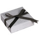 Steel Grey Necklace Box with Ribbon 6.4" X 6.12" X 1.87"H (PLN10-P22) *Price for 12pcs*