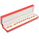 Red Bracelet Jewelry Box with Ribbon Packer – Elegant Tennis Bracelet Gift Box (JFB5-Color)